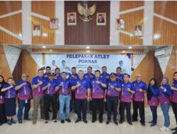 Sekda Alex Lepas Kontingen Porna PORNAS KOPRI Semarang 