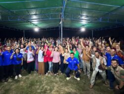 Kampanye di Desa Amboyo Inti, Warga Nyatakan Kompak Dukung Karolin-Erani