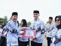 Wabup Jamhuri Amir Pimpin Upacara HGN dan HUT ke-80 PGRI