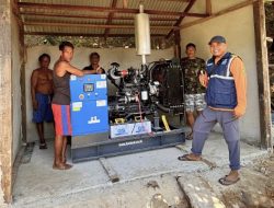 PT Dharma Inti Bersama Bantu Genset untuk Warga Desa Pelapis